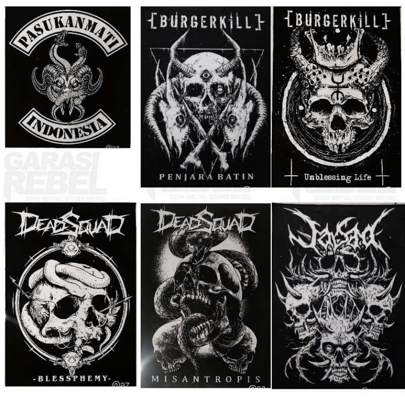 COD EMBLEM PUNGGUNG EMBLEM JAKET EMBLEM BESAR BACKPACTH METAL BACKPACTH PUNGGUNG BAND STIKER DISTRO