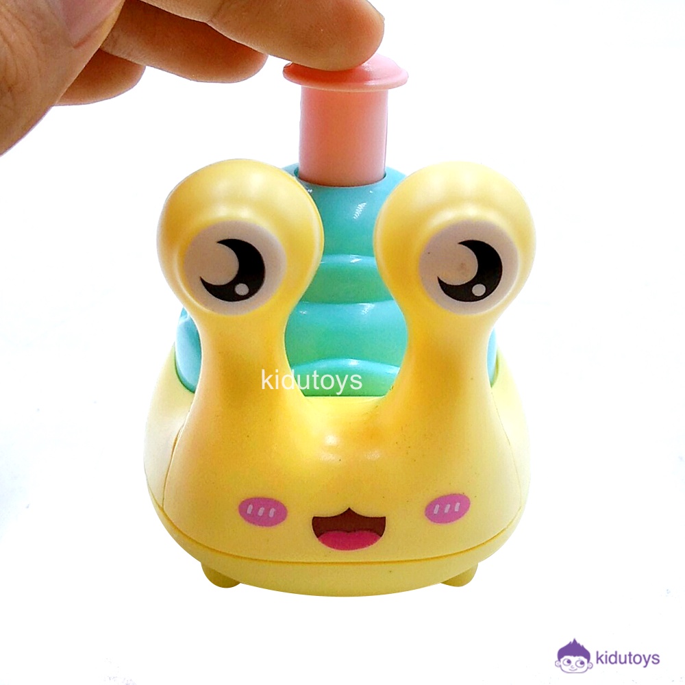 Mainan Anak Happy Snail Pink / Yellow / Green / Tosca Kidu Toys