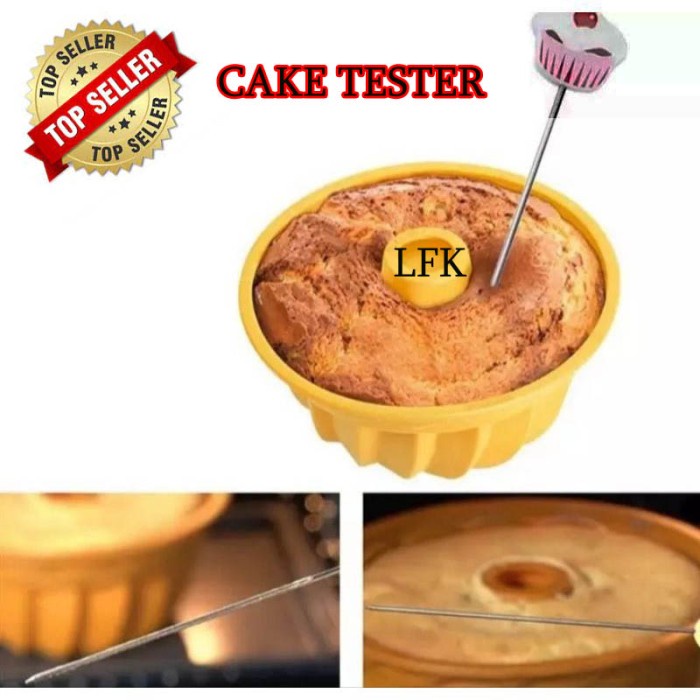 

KUE-PENGHIAS-ALAT- 16CM CAKE TESTER STAINLESS CUPCAKE CAKE KUE PANJANG ICING HIASAN CHEF - BENTUK