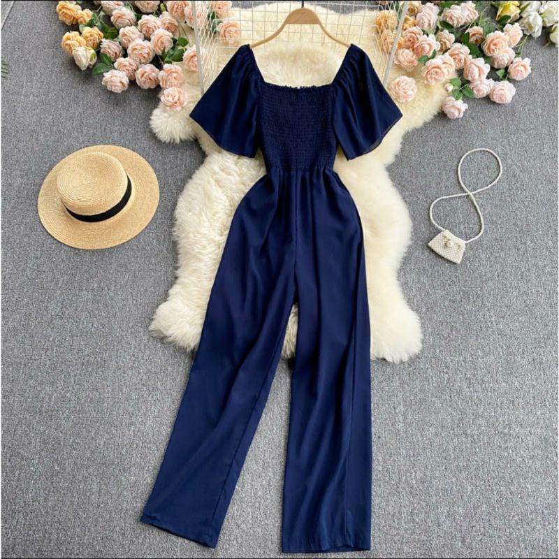 Jumpsuit lengan Tania /JUMPSUIT JUMBO KEKINIAN/JUMPSUIT KOREA/JUMPSUIT SABRINA/DRESS KEKINIAN/DRESS SABRINA