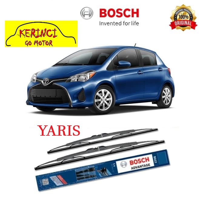 WIPER TOYOTA YARIS BOSCH ADVANTAGE 24&quot; &amp; 14&quot; SEPASANG WIPER YARIS