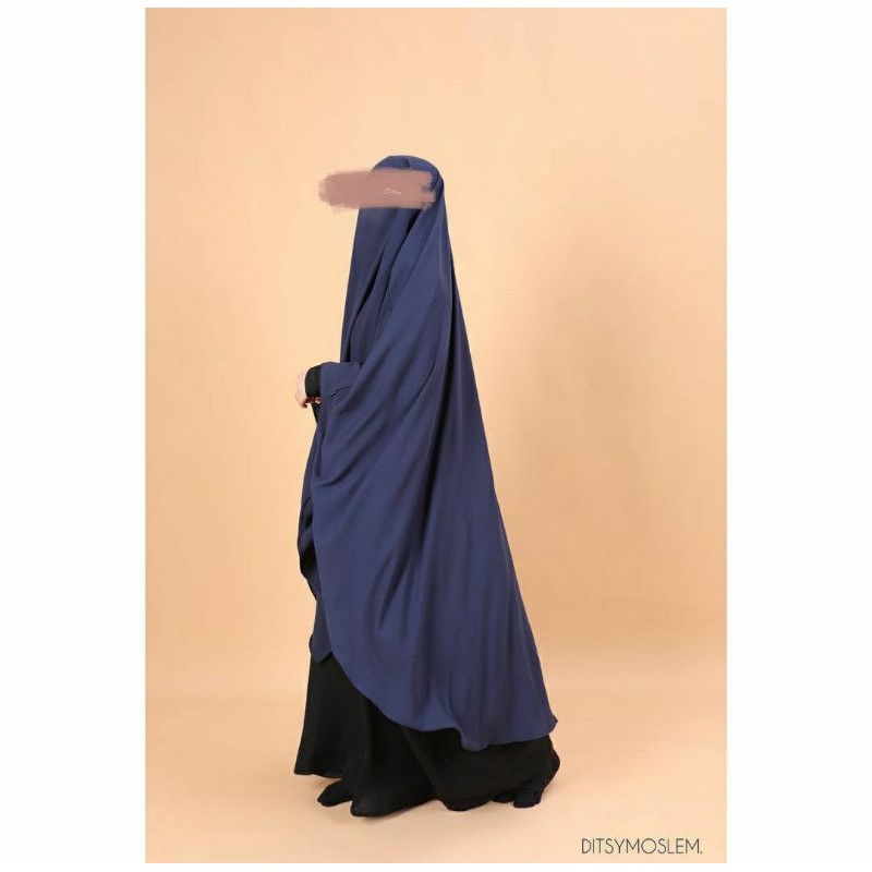 Long french khimar ditsy Rawda Ditsy Shameena Ditsy Marwa Khimar Kerudung Marwa Series Veil Marzan V