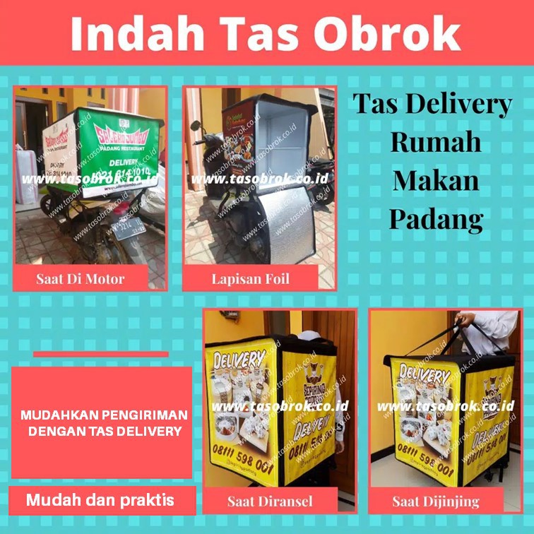 Tas Motor Rumah Makan Padang, Tas Delivery / Box Motor RM Padang