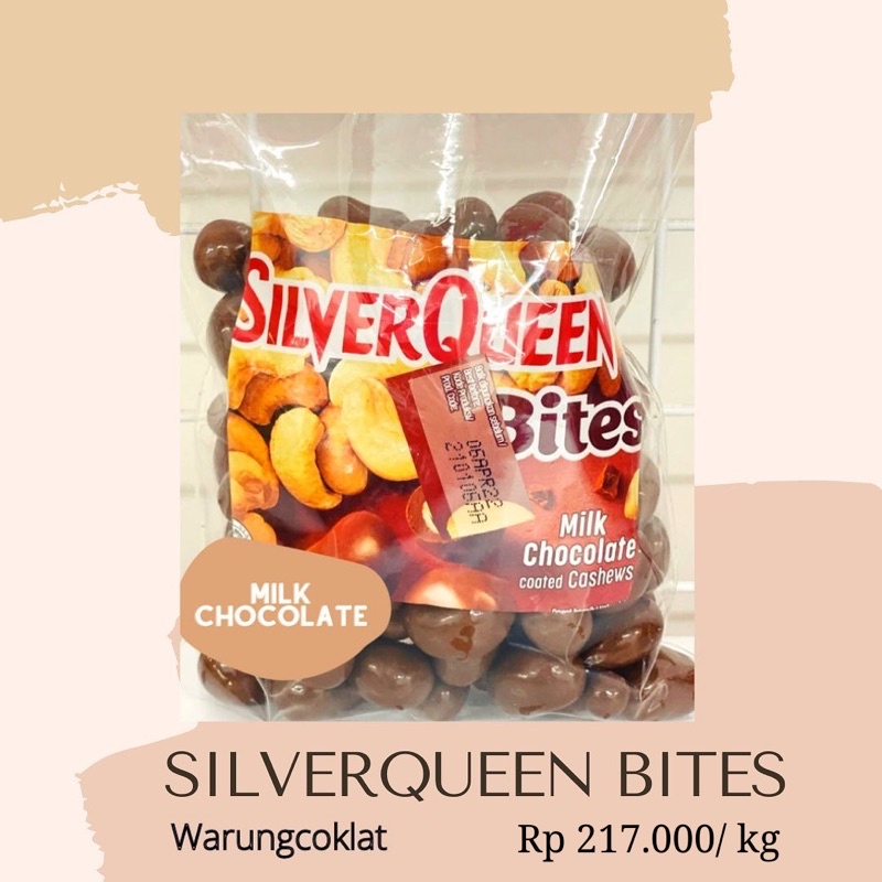 Silverqueen Bites 500 gr 1 kg silverqueen mede silverqueen almond kiloan coklat premium coklat lebaran coklat kiloan bandung