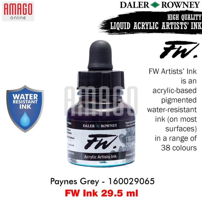 

Ink | Daler-Rowney - Fw Ink 29.5 Ml - Paynes Grey - 160029065