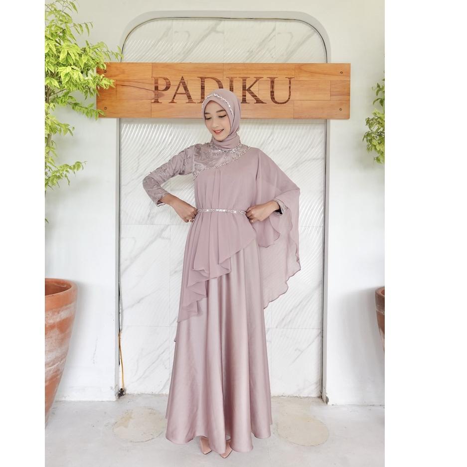 Bagus Dipakai.. COD - GAMIS RIZKIYA BROKAT EKSKLUSIF 10 LOOK MODEL PLUS OUTER CAPE/KOREAN STYLE DRES