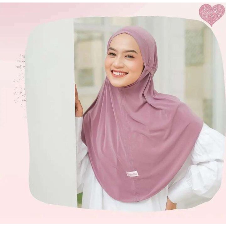 (BISA COD) Hijab Bergo Jersey Tali Instan Jersey Premium