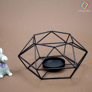 Fcd Tempat Lilin Bentuk Lentera Bahan Besi Warna  Hitam  