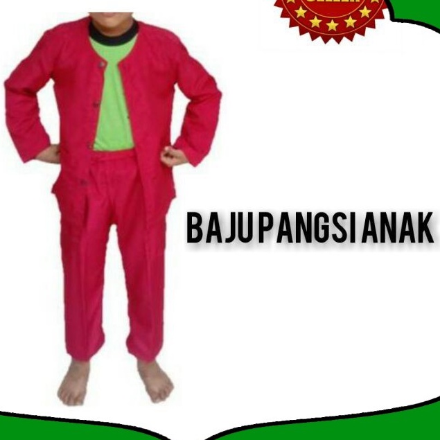 BAJU PANGSI ANAK SD SAMPAI SMP I PAKAI ADAT BETAWI ANAK LAKI DAN PEREMPUAN