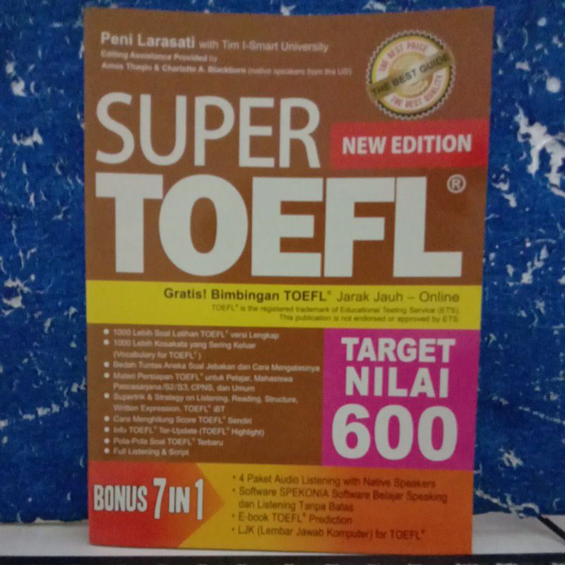 

BUKU NEW EDITION TOEFL TARGET NILAI 600