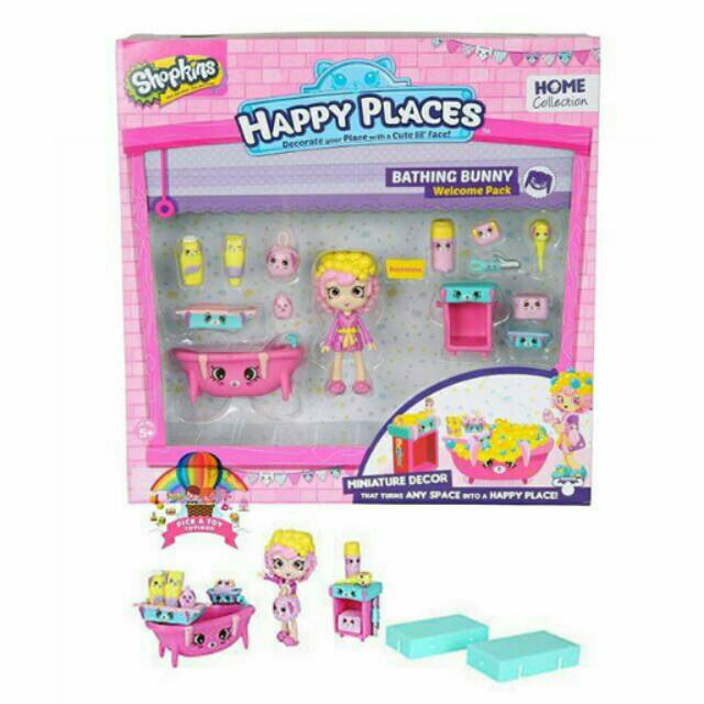 SHOPKINS HAPPY PLACES - BATHING BUNNY (ORIGINAL, BUKAN KW)
