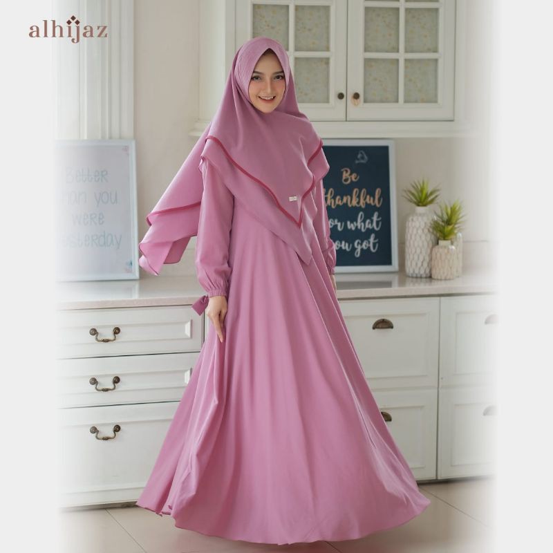 GAMIS ZHAFIRA SET ORI ALHIJAZ