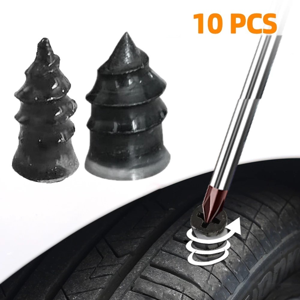 10Pcs/Box Motorcycle Vacuum Tyre Repair Nail /  Self-tire Repair Tire Film Nail / Tyre Repair Rubber Nails Tires Accessories