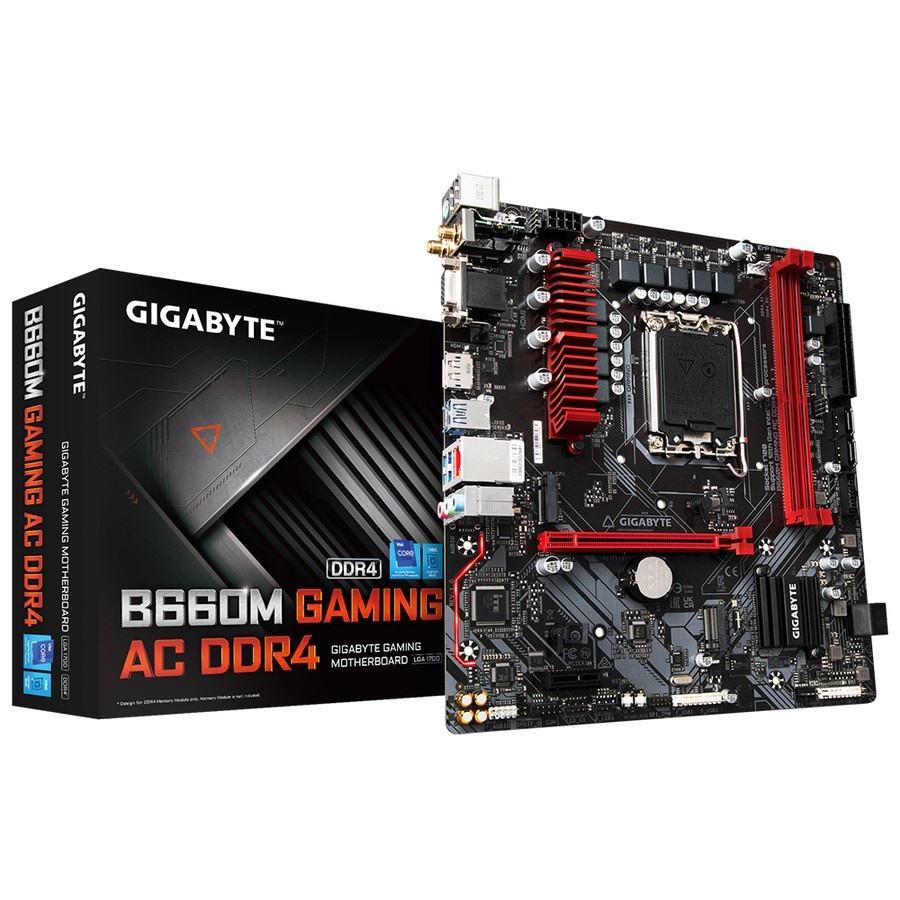 Motherboard Gigabyte B660M GAMING AC DDR4 (LGA1700, B660, USB3.2)