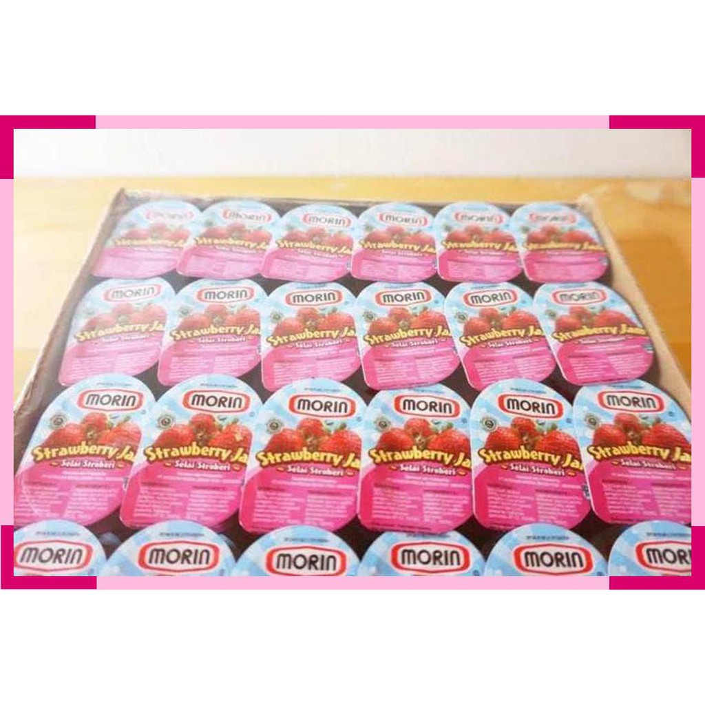 

Morin Strawberry Jam Sac 14g x 48pcs Selai Saset Stroberi Morin