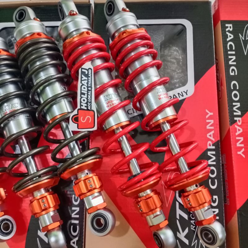 SHOCKBREKER SHOK KTC NON TABUNG KTC RACING ADJUSTABLE RX KING CB VERZA  FIZR JUPITER  NMAX NE AEROX NMAX OLD PCX UKURAN 280 320 340 335 305MM-2