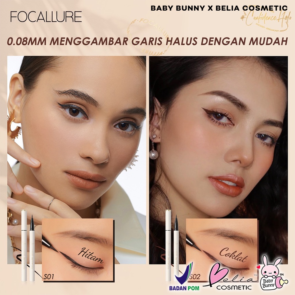 ❤ BELIA ❤ FOCALLURE Lasting Waterproof Liquid Eyeliner FA200 | Eye liner | Waterproof | Kosmetik Mata | BPOM