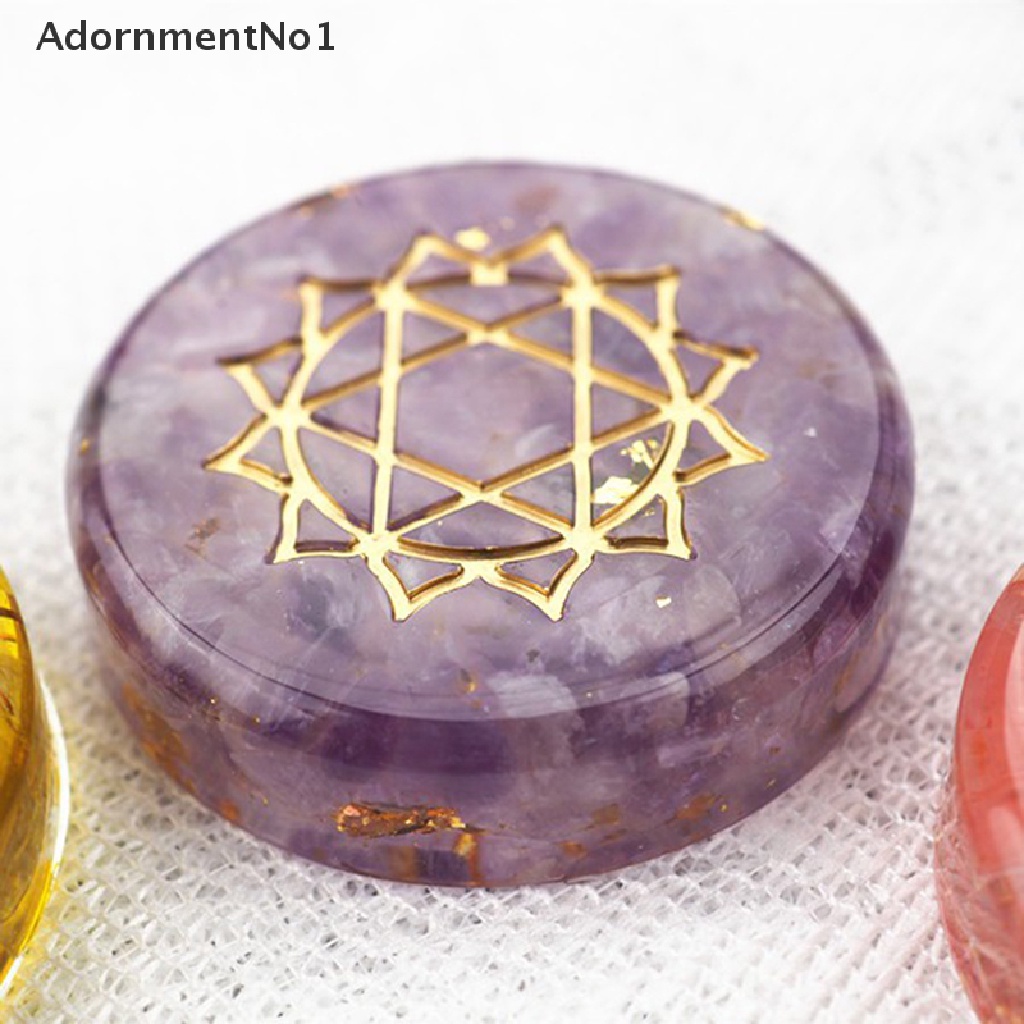 (AdornmentNo1) 2pcs / Set Cetakan Resin UV 7 Chakra Bahan Silikon Untuk Kerajinan Tangan DIY