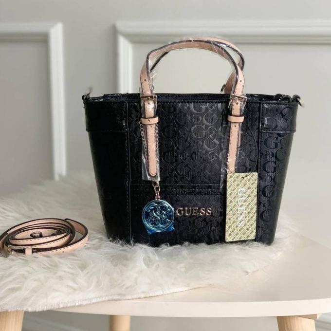 Tas Murah Guess Delaney Black Mini Original Quality / Tas Guess Wanita - No Dustbag