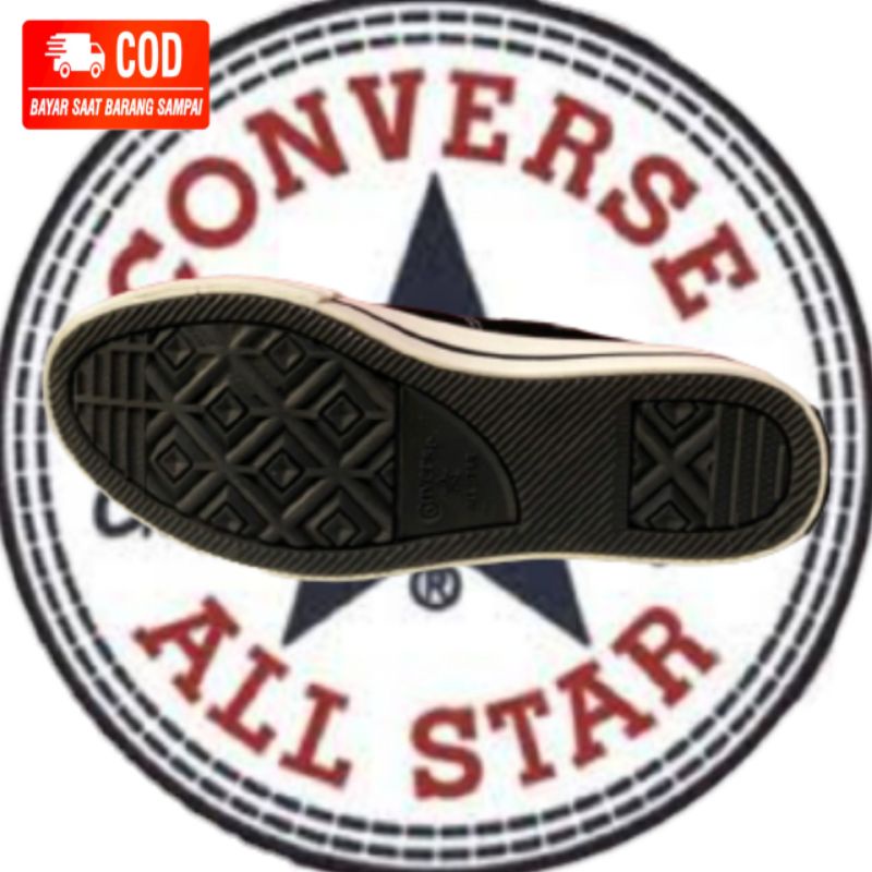 sepatu Converse  chuck taylor 70s egret black white ox cewek cowok