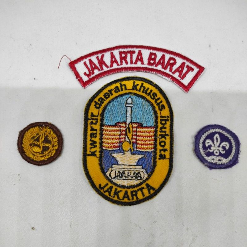 Patch logo Kwartir DKI JAKARTA pramuka full set lengkap