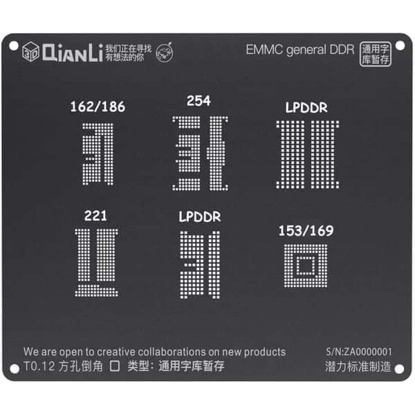 BGA EMMC 3D Qianli Cetakan BGA ORIGINAL