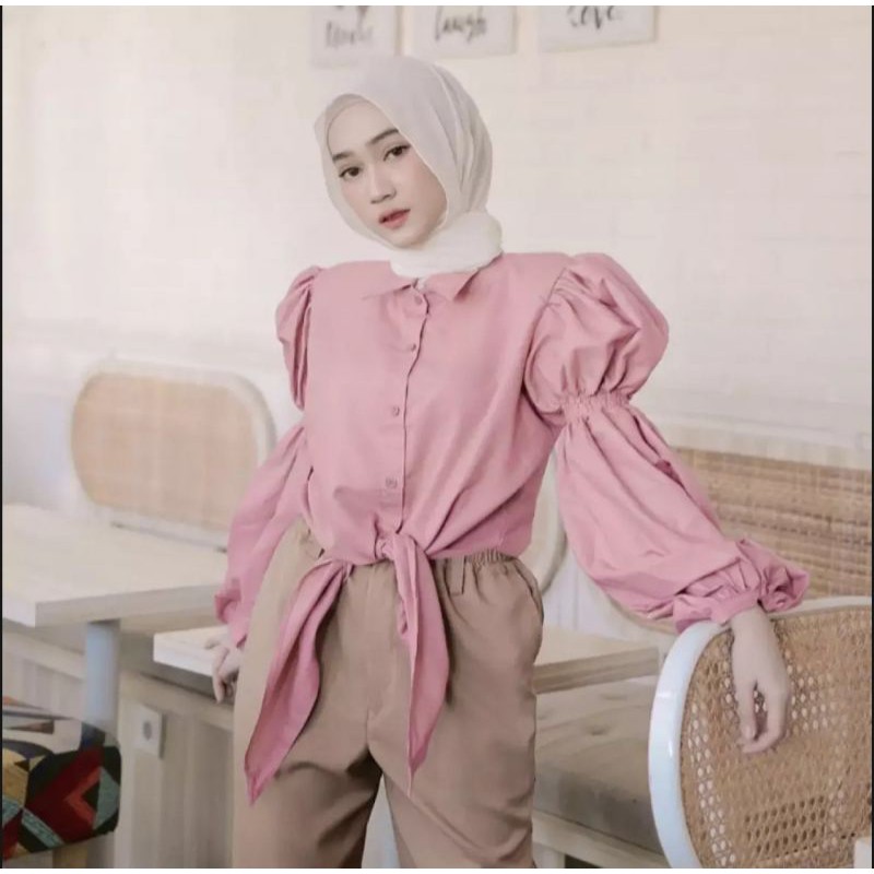 KAYLA BLOUSE / atasan terbaru / atasan lucu / tangan balon