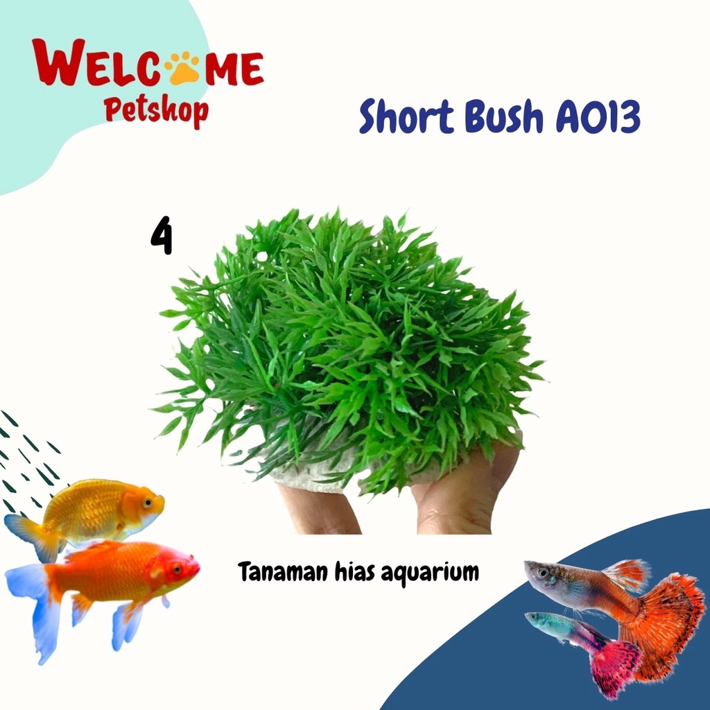 Short Bush A013 / Hiasan Bunga Tanaman Aquarium / Aksesoris Aquarium