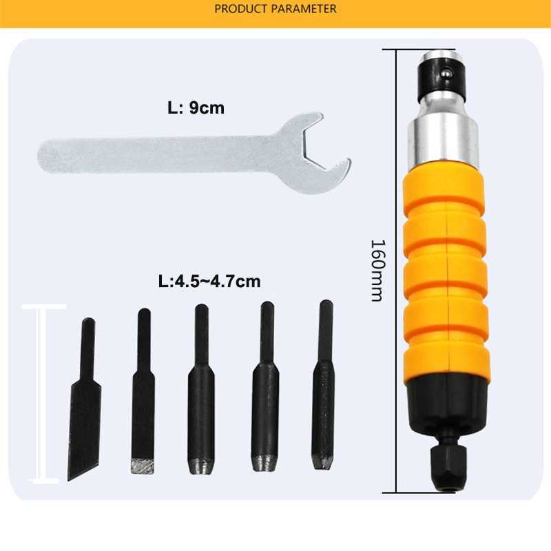TD-AI02 VamsLuna Alat Ukir Kayu Electric Chisel Wood Carving Tool Set - RI0240
