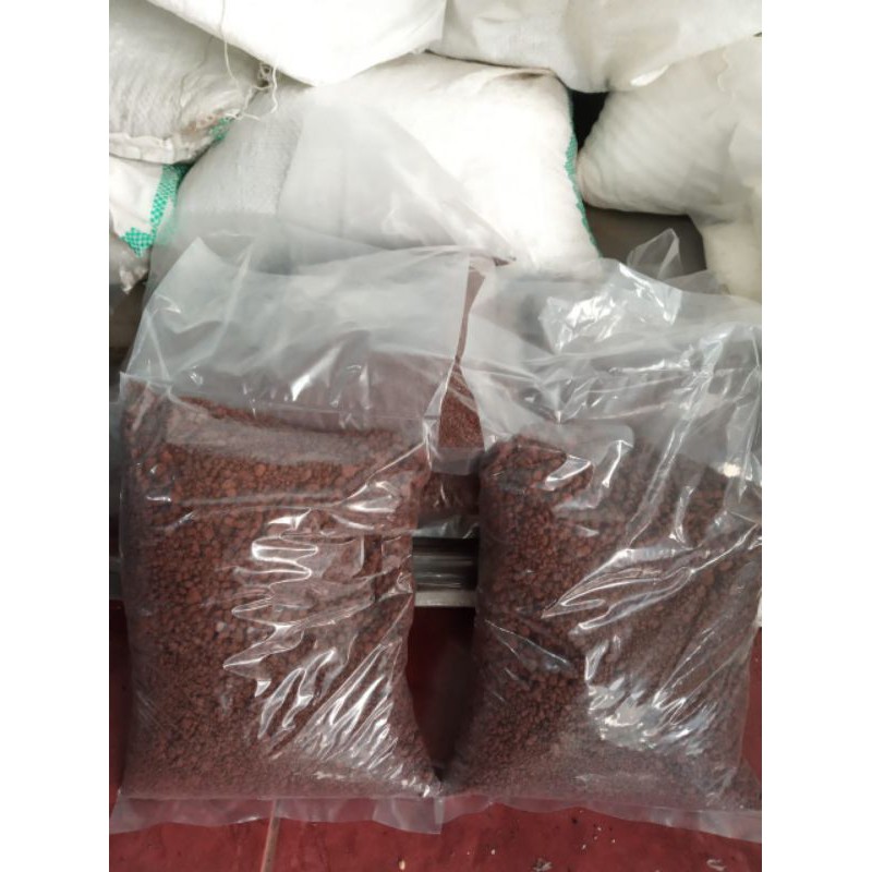 Substrat Aquarium Pasir Malang Hitam - Merah & Pasir Silika