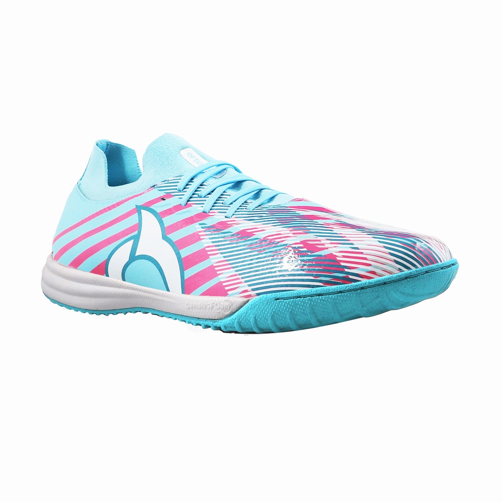 SEPATU FUTSAL ORTUSEIGHT CATALYST GLITCH IN - AQUA PINK WHITE