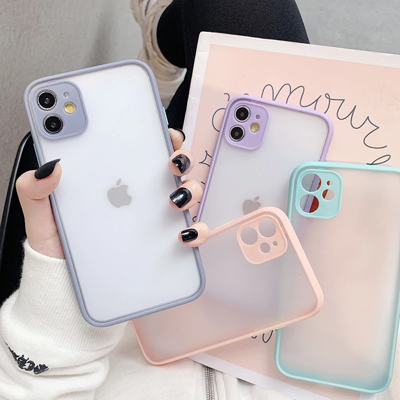 All Type Case Bumper Candy MACARON Lens Protector Pelindung Kamera Soft Hard Softcase hardcase Silikon Silicone Casing Full Cover Oppo A31 Reno3 Pro Samsung A32 4G J2 Prime S20 Plus Infinix Hot 9 Play 12 Vivo V23 5G Y50 Kesing Cesing