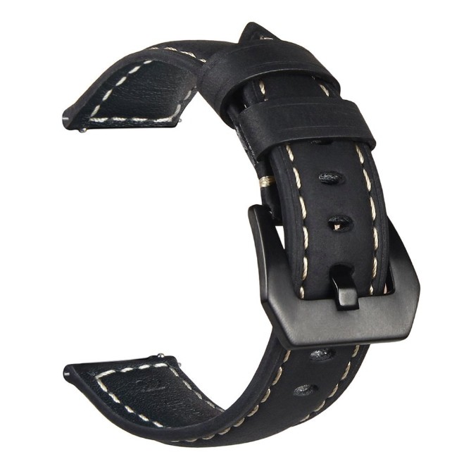 Tali Jam 18mm Watch Strap Garmin Venu 2s 40mm - Crazy Horse Leather Kulit