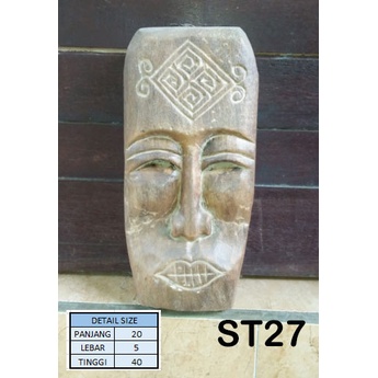 TOPENG KAYU | HIASAN DINDING | TOPENG ANTIK | HIASAN RUMAH | DEKORASI | SOUVENIR BALI | ST 27
