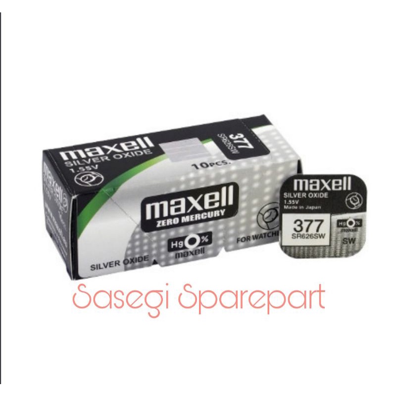 Baterai Maxell 377 SR626SW Baterai Maxell 377 Maxell 626 Original