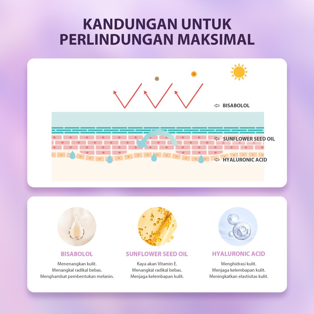 YOU Tone Up UV Elixir Hyaluronic Acid SPF 50+ PA++++ Sunscreen | Mencerahkan Menghidrasi Kulit