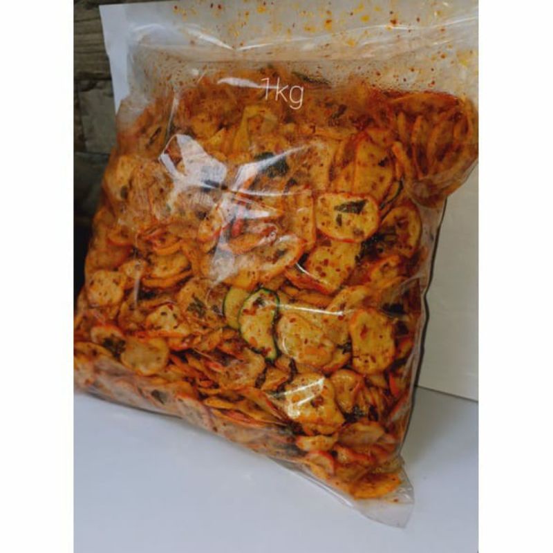 

KRUPUK SEBRING PEDAS GURIH [ 1 kg ]bumbu rempah asli daun jruk