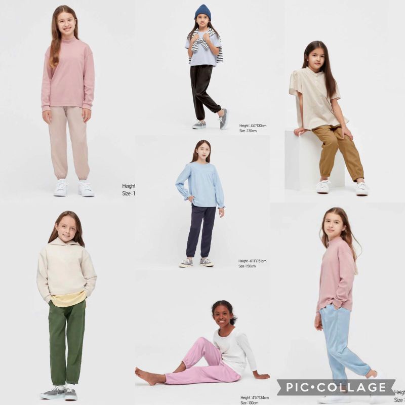Uniqlo Girls Jogger / uniqlo jogger / jogger anak uniqlo / celana panjang anak