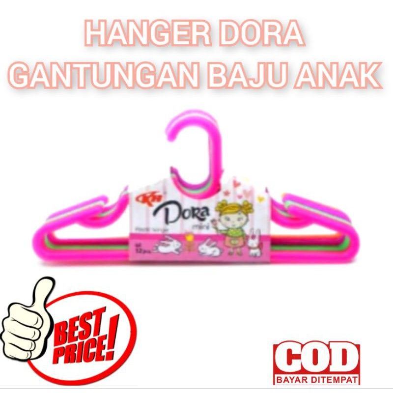 Hanger baju anak 12 pcs / gantungan baju anak lusinan