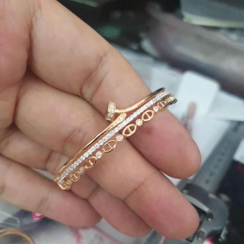 gelang emas paku mata ad emas 70% 700 70 % ubs