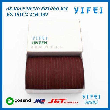 Asahan Pisau / Abrassive Belt Mesin Potong KM/Asahan Mesin Potong KM KS 181C2-2/M-189 YIFEI-58085/ABRASIVE BELTS