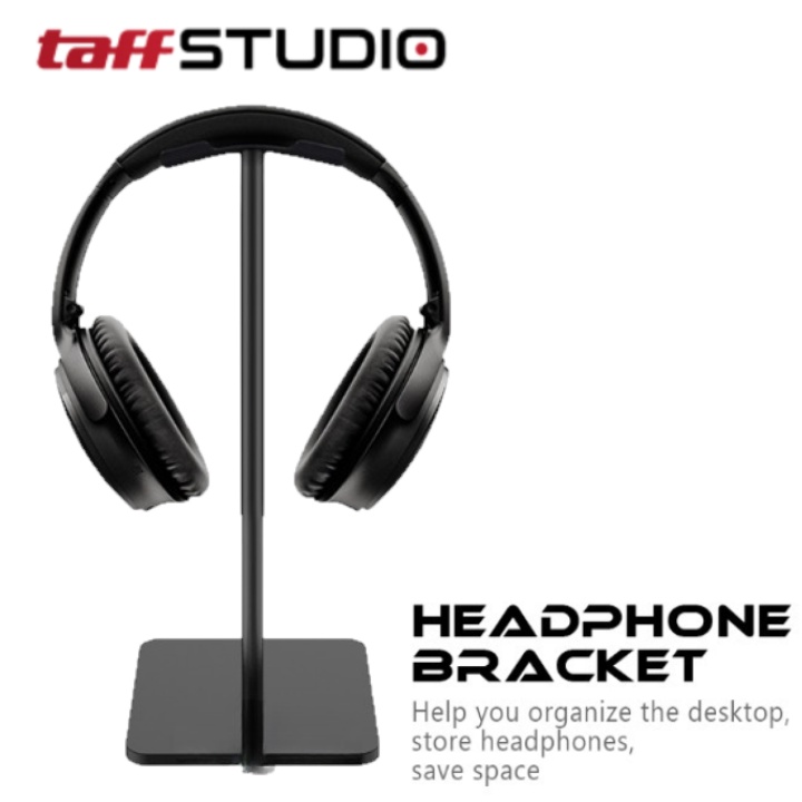 TaffSTUDIO Universal Gaming Studio Headphone Stand Hanger Bracket - NB-Z3 - Black