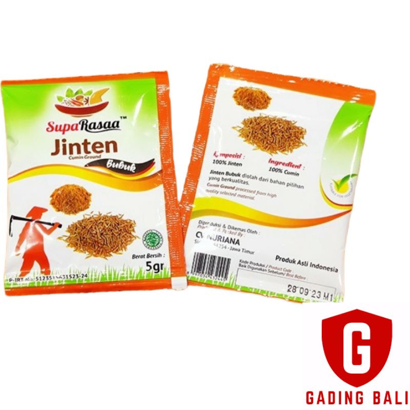 

Bumbu jinten bubuk sachet suparasa 1 pack kemasan 5gr