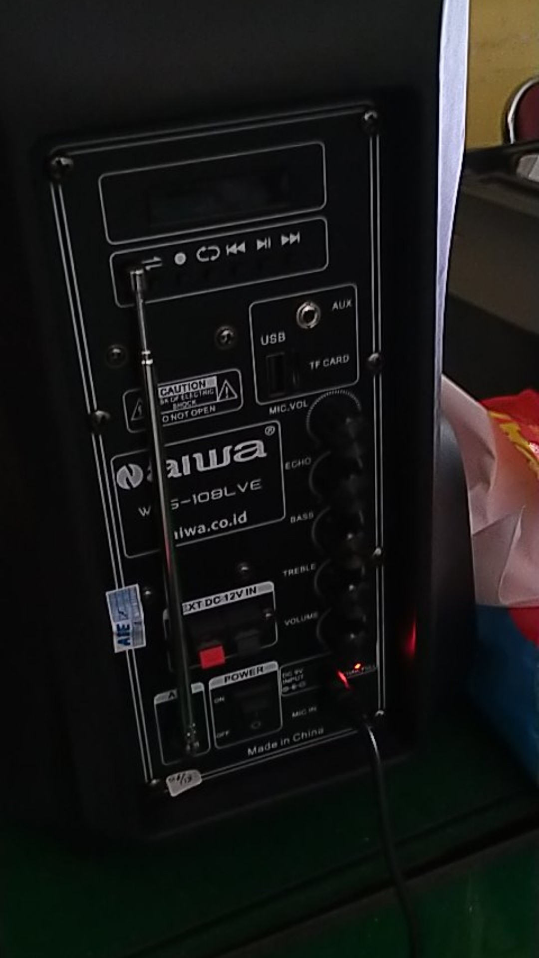 Speaker Portable Wireless N Aiwa WAS 108 LVD - Soundbest