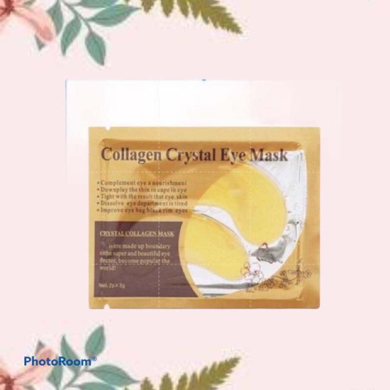 harga 1 pasang masker mata murah | collagen eye mask crystal