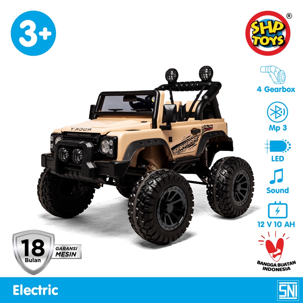 Rocky Monster Volta Toys by SHP (Volta 5023) Mainan Mobil Aki Jeep