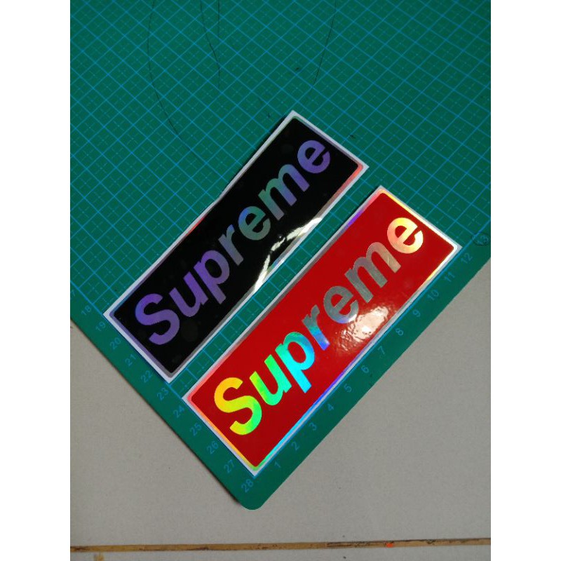 

sticker cutting suprme hologram