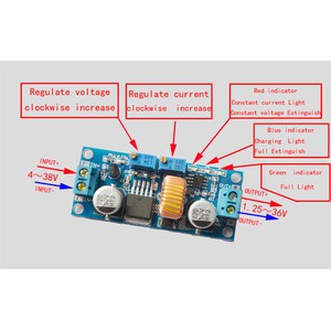5A XL4015 DC Buck Converter Step Down Adjustable CC CV Charge Battery