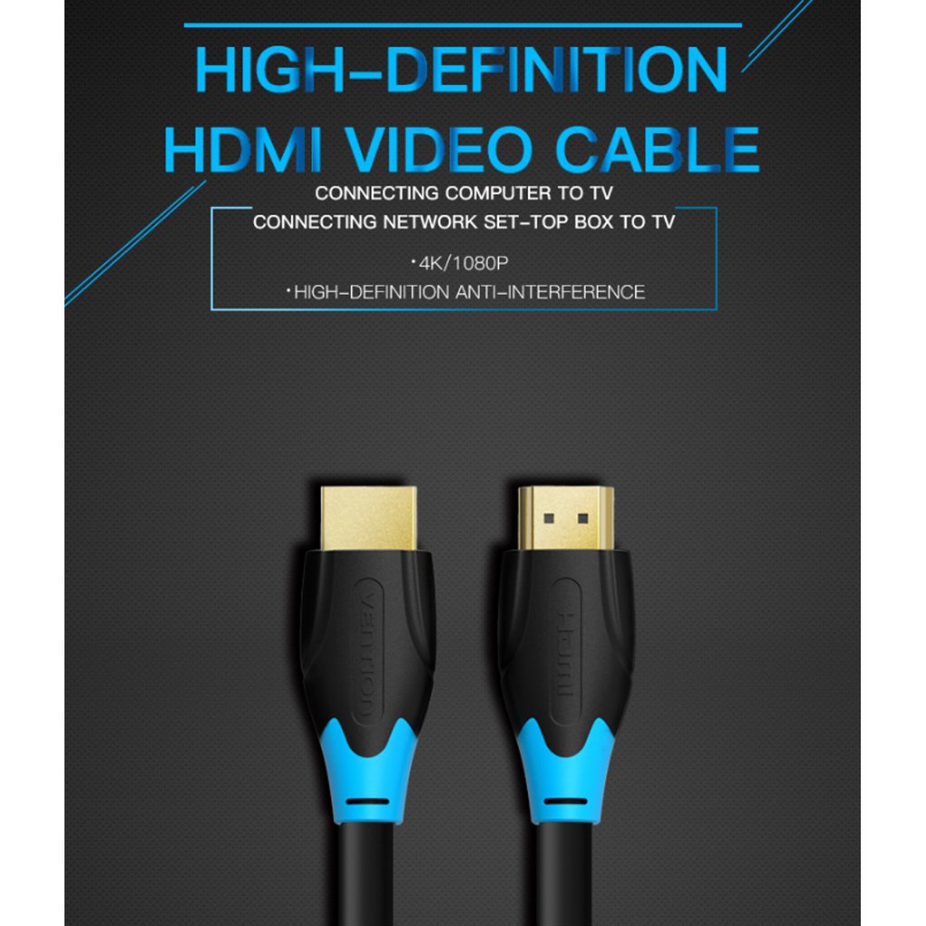 KABEL HDMI VENTION 2M/AACBH 4K HIGH SPEED QUALITY