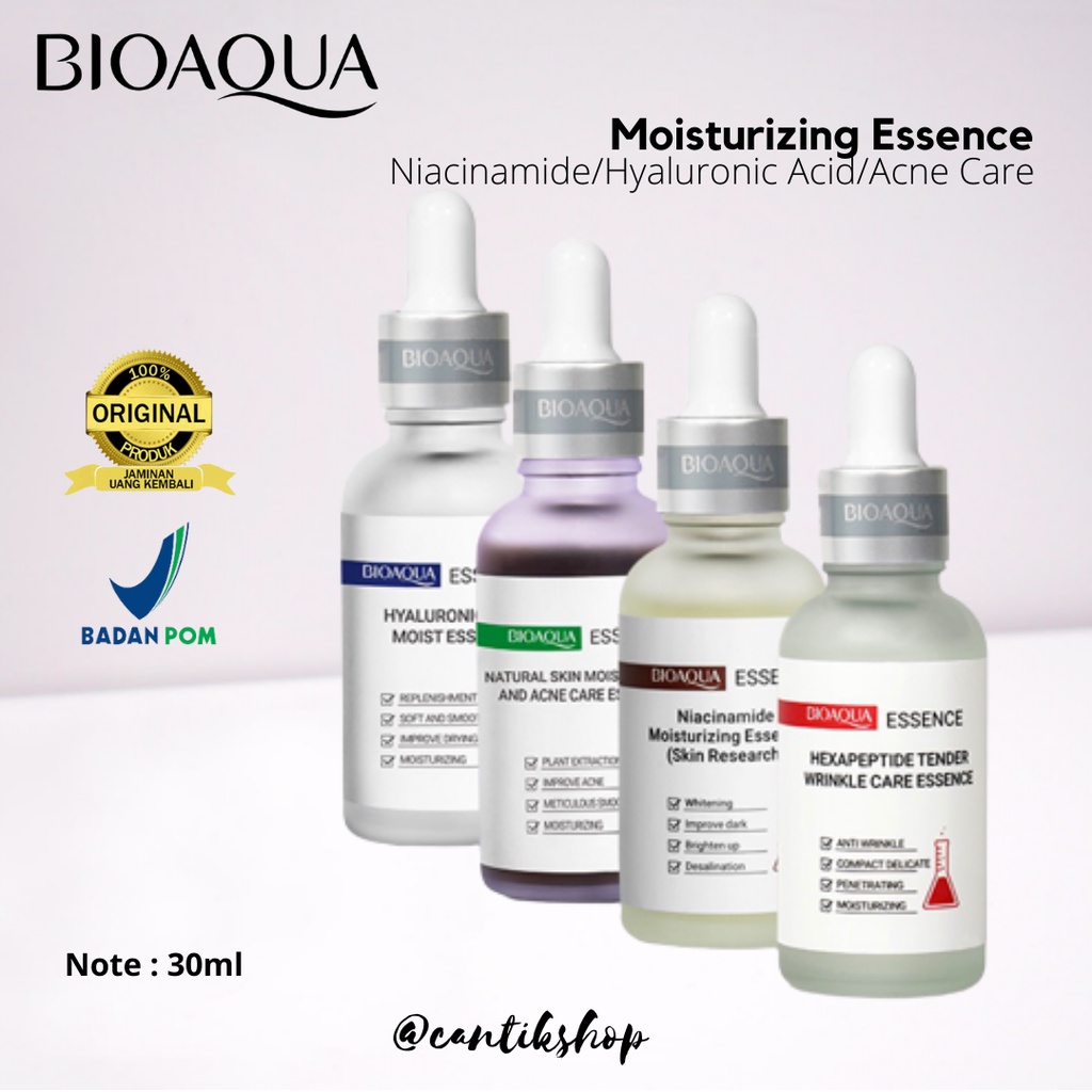 BIOAQUA ESSENCE serum wajah bioaqua acne hyaluronic acid niacinamide anti wrinkle serum & essence wa